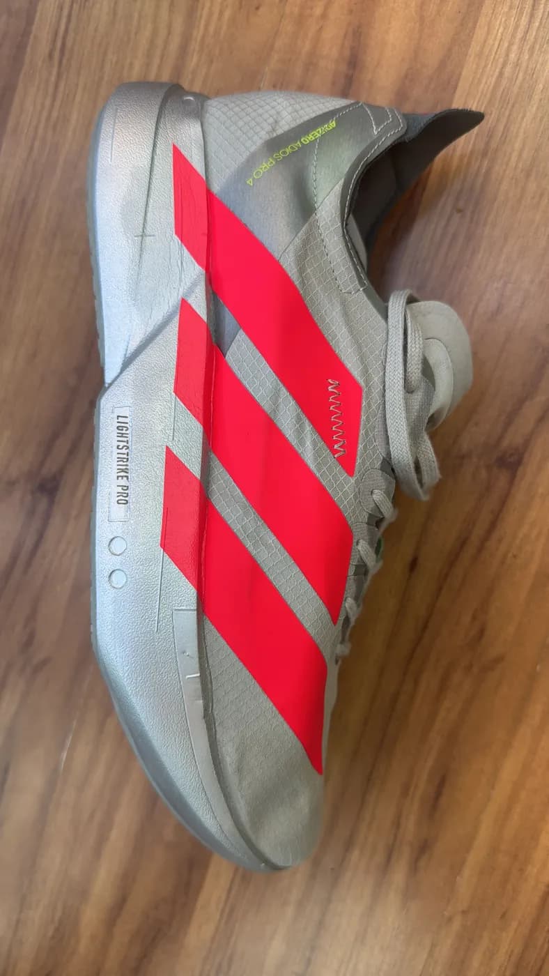 adidas Adizero Prata e Vermelho
