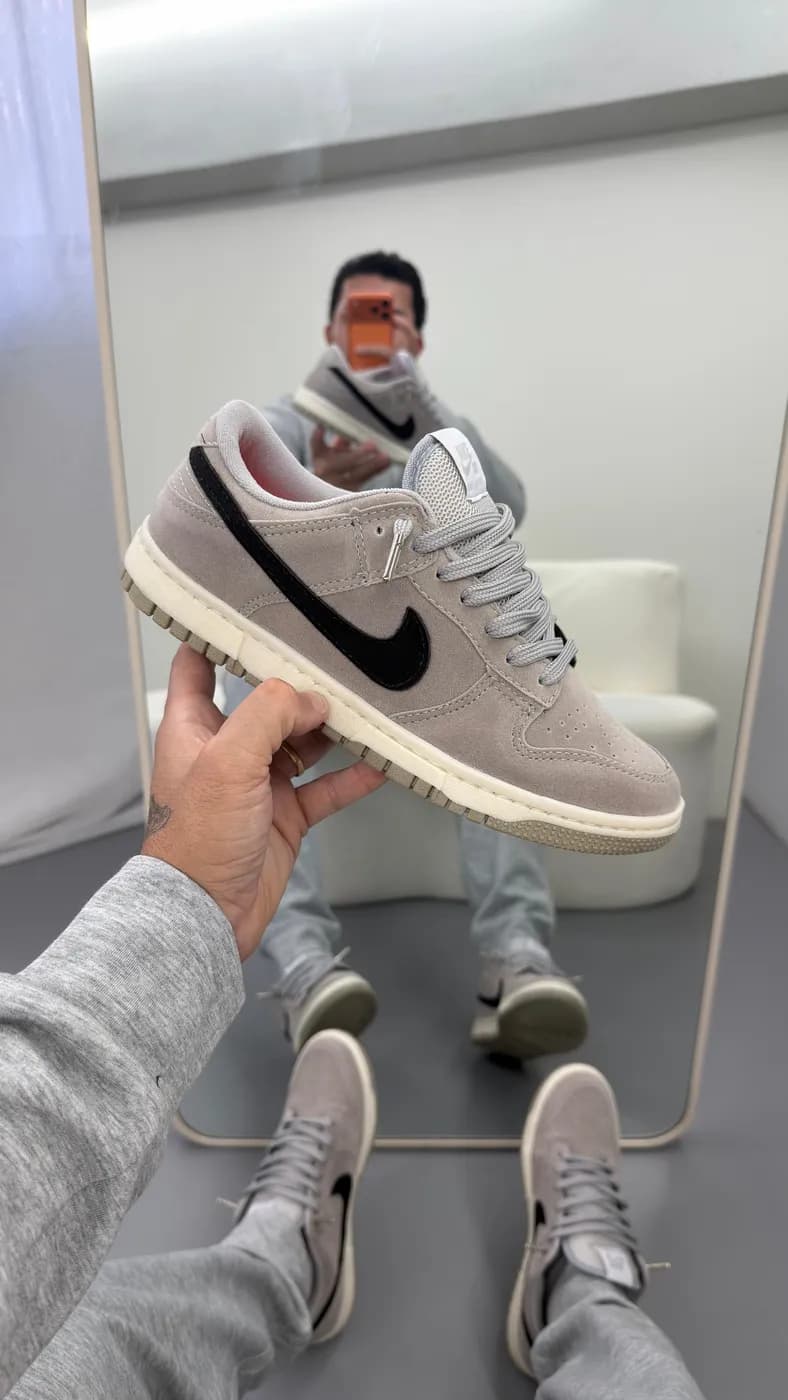 Nike Dunk Cinza e Preto